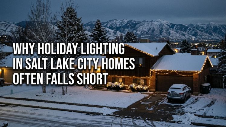 Why Holiday Lighting in Salt Lake City Homes Often Falls Short